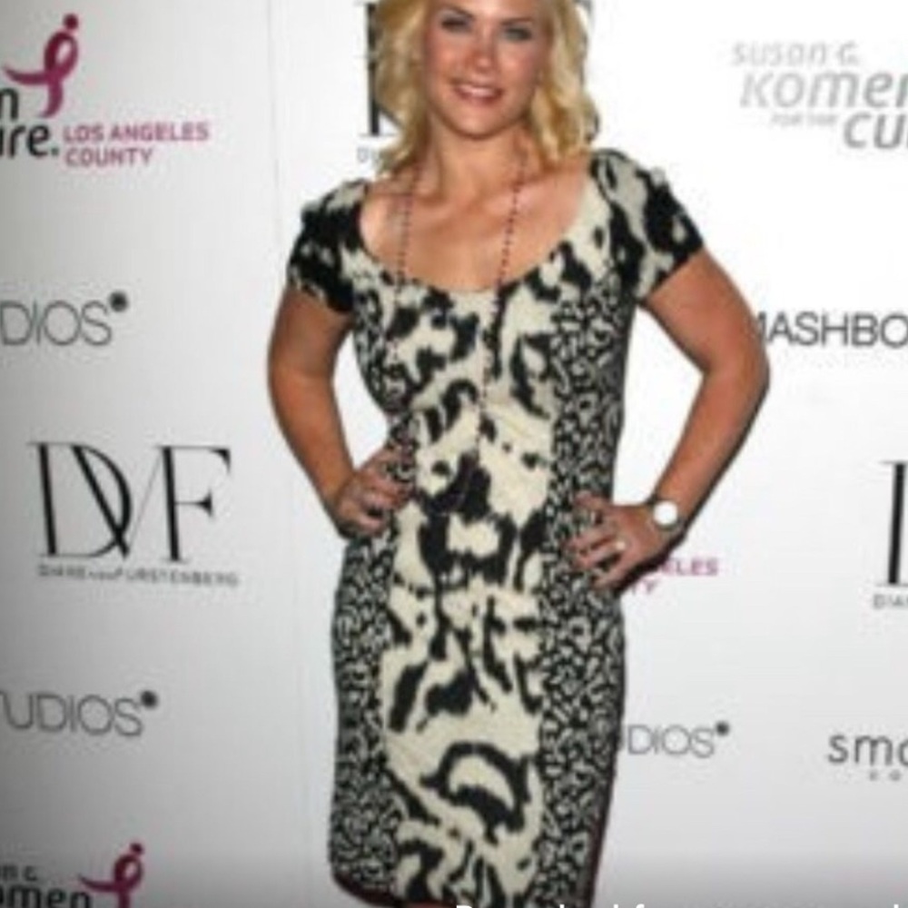 Black and cream nwot Diane von Furstenberg dress